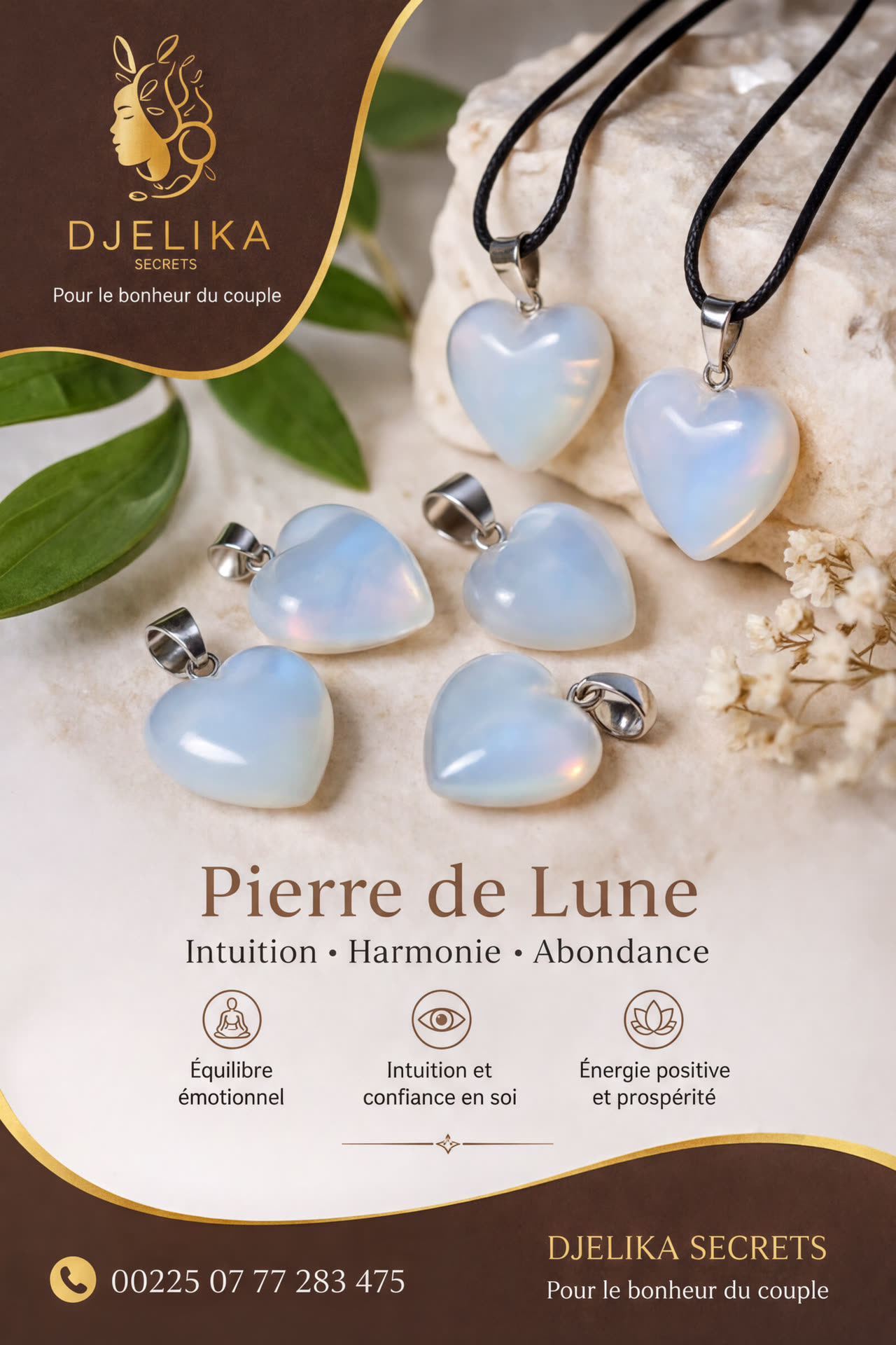 Collier Pierre de lune